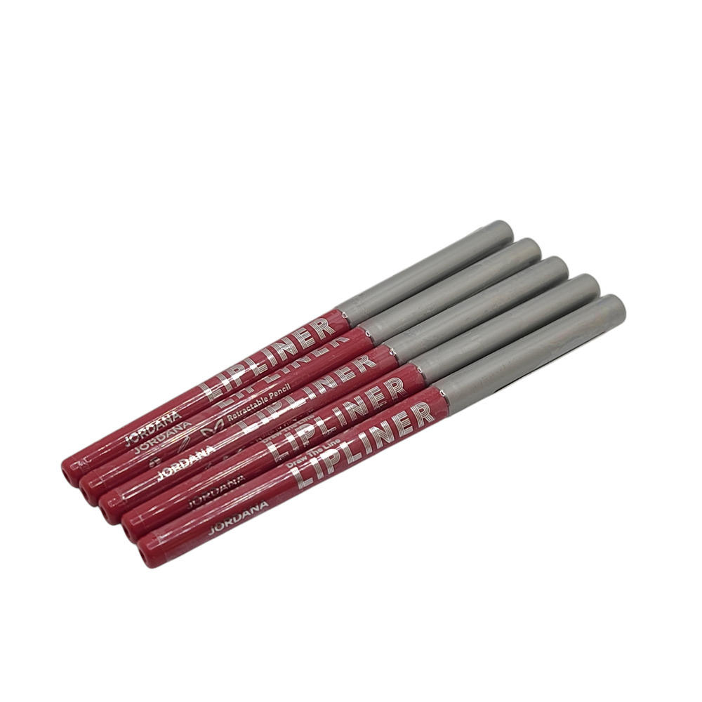 5 Pack Jordana Lipliner for Lips - Draw The Line Lipliner Pencil Pink Love- .012